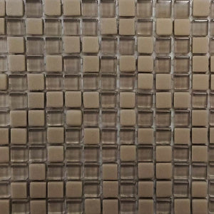 Glass mosaic tiles, 10x10 mm, Earth
