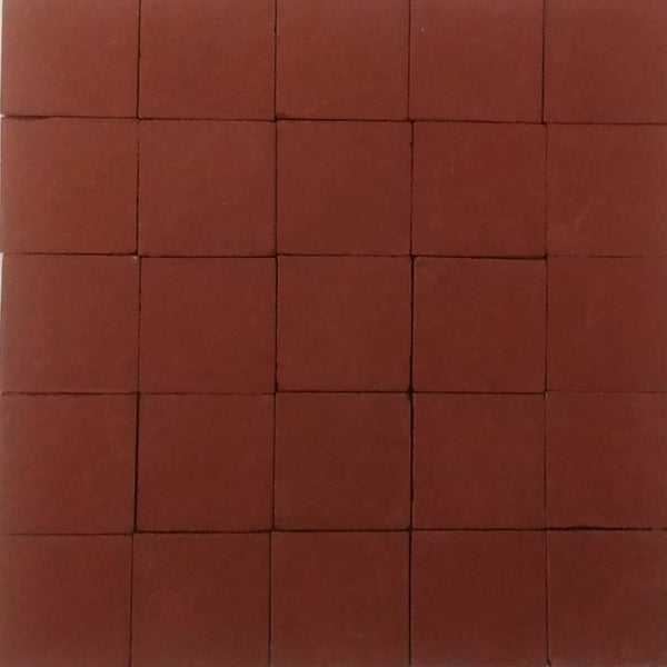 Ceramic mosaic tiles, 17x17 mm, Matt Chocolate