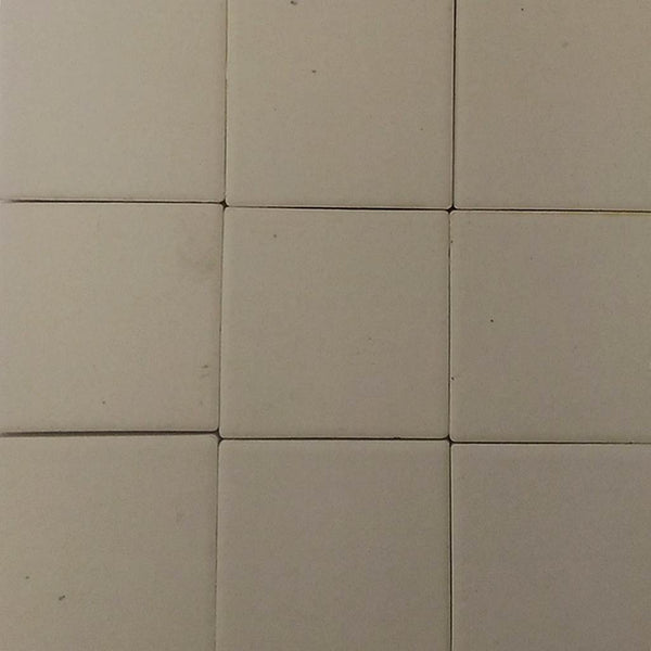 Ceramic mosaic tiles, 47x47 mm, Matt Off White