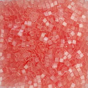 Resin mosaic tiles, 5x5 mm, Clear 220 Soft Pink