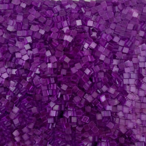 Resin mosaic tiles, 5x5 mm, Clear 662 Hyacinth