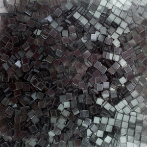 Resin mosaic tiles, 5x5 mm, Clear 962 Ash