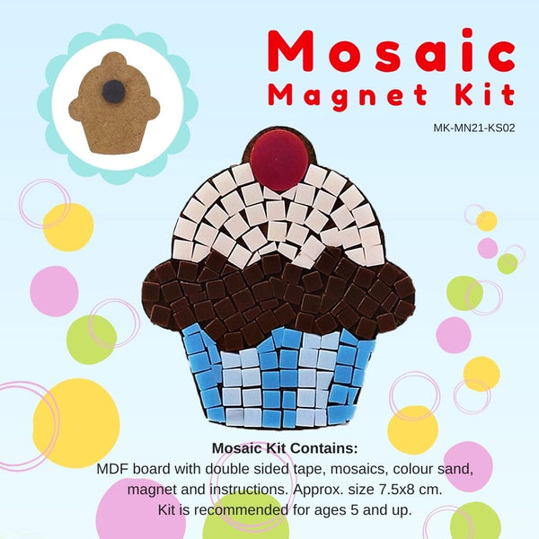 Mosaic magnet kit, Cupcake