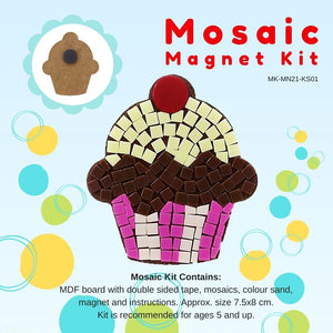 Mosaic magnet kit, Cupcake