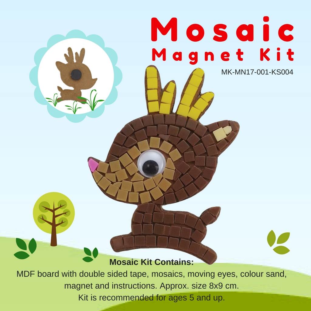 Mosaic magnet kit, Deer