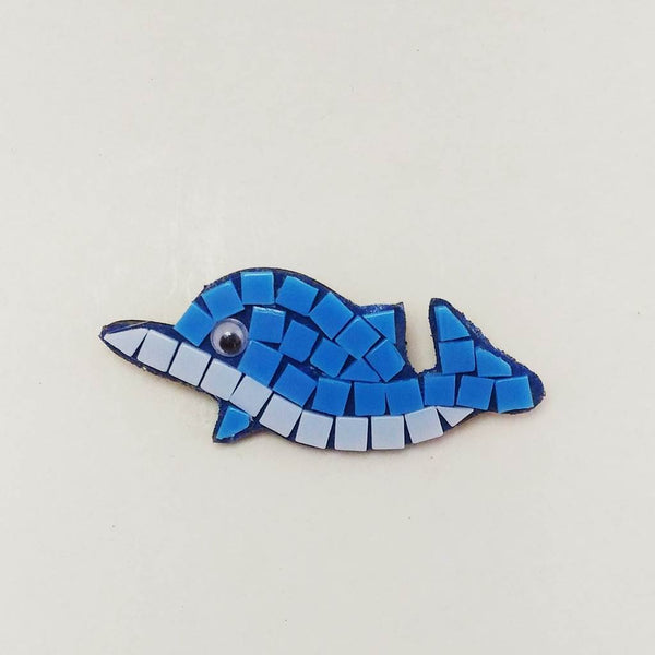 Mosaic brooch kit, Dolphin