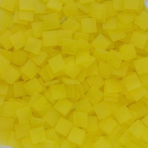 Resin mosaic tiles, 10x10 mm, Frost DY Dark Yellow