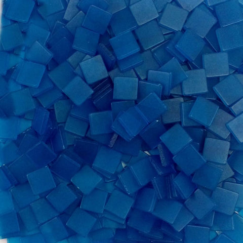 Resin mosaic tiles, 10x10 mm, Frost LB Light Blue