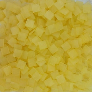 Resin mosaic tiles, 10x10 mm, Frost LY Light Yellow