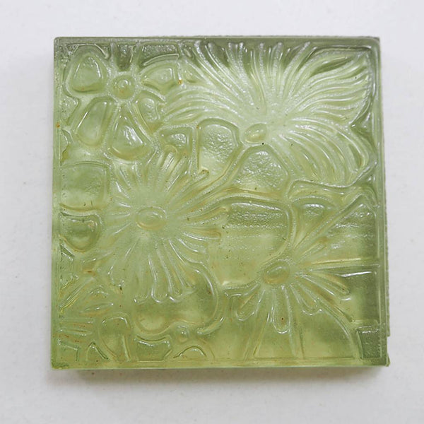 Decorative Square glass tiles, 48x48 mm, Flowers