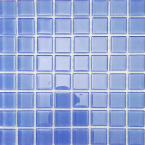 Glass mosaic tiles, 20x20 mm, Periwinkle