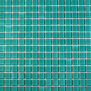 Glass mosaic tiles, 20x20 mm, Sea Green