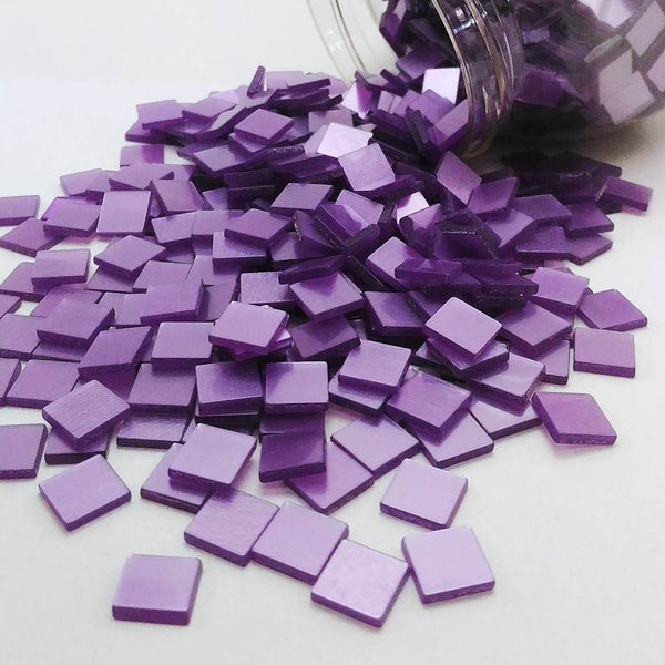 Resin mosaic tiles, 10x10 mm, Glossy DP Dark Purple
