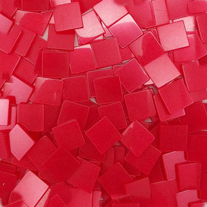 Resin mosaic tiles, 15x15 mm, Glossy DR Dark Red