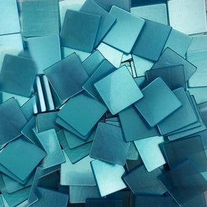 Resin mosaic tiles, 20x20 mm, Glossy BL Blue