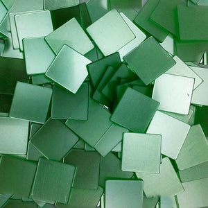 Resin mosaic tiles, 20x20 mm, Glossy DG Dark Green