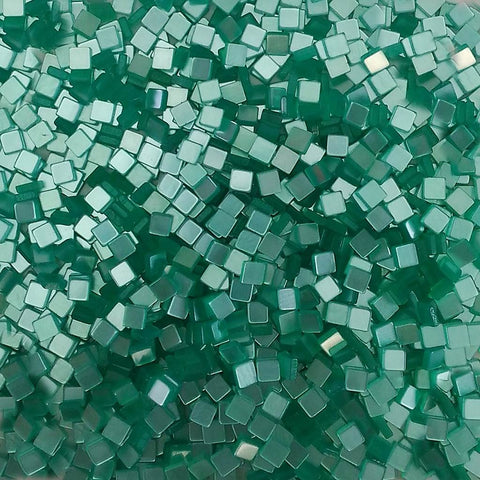 Resin mosaic tiles, 5x5 mm, Glossy 400 Cockatoo