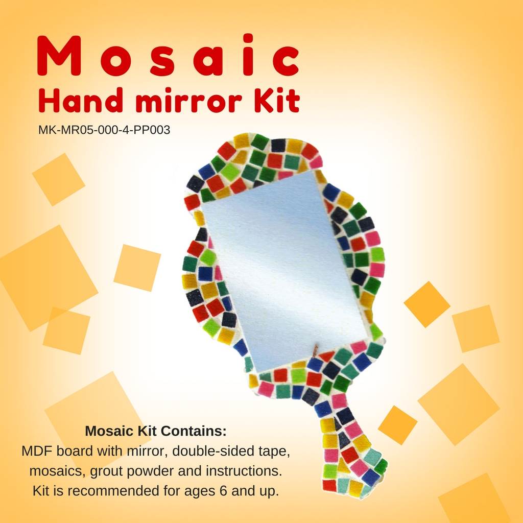 Mosaic Hand Mirror Kit, Rainbow