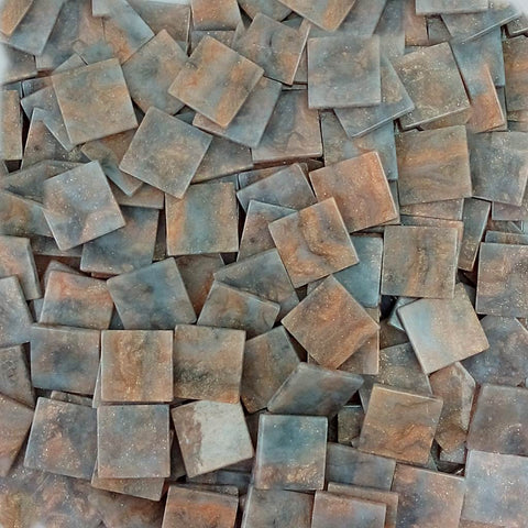 Resin mosaic tiles, 15x15 mm, Marble 904 Graymist