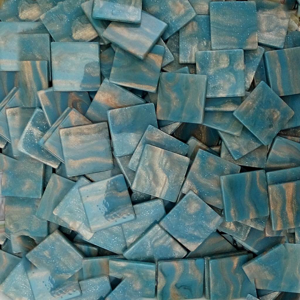 Resin mosaic tiles, 20x20 mm, Marble 505 Nigara