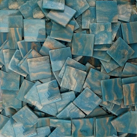 Resin mosaic tiles, 20x20 mm, Marble 505 Nigara