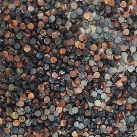 Resin mosaic tiles, Round 5 mm, Marble dark mixes