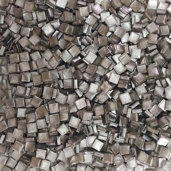 Resin mosaic tiles, 5x5 mm, Metallic 946 Silver