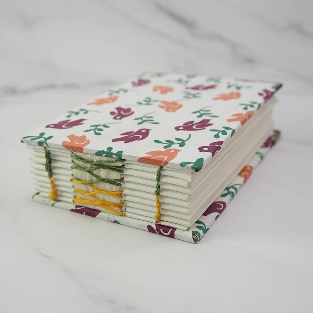 Handmade French stitch binding - Mini book journal