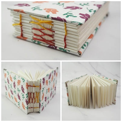 Handmade French stitch binding - Mini book journal