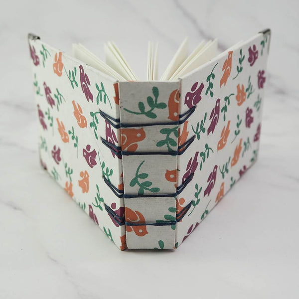 Handmade Secret Belgian stitch binding - Mini book journal