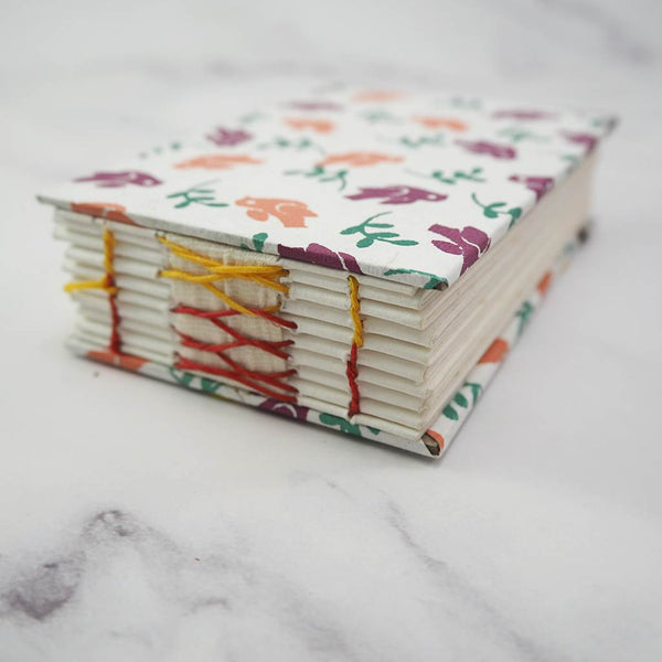 Handmade French stitch binding - Mini book journal