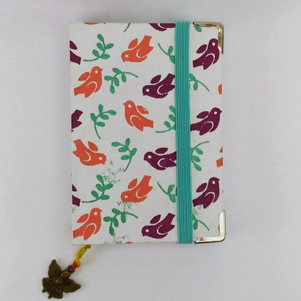 Handmade Coptic stitch binding - Mini book journal