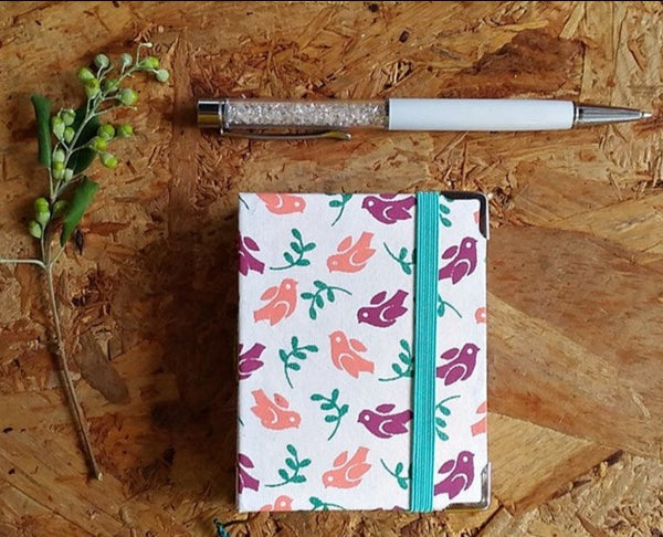 Handmade French stitch binding - Mini book journal