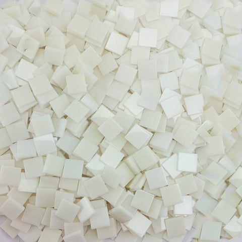 Resin mosaic tiles, 10x10 mm, Opaque 010 White