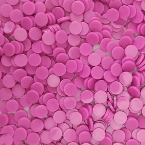 Resin mosaic tiles, Round 10 mm, Opaque Sacket Pink