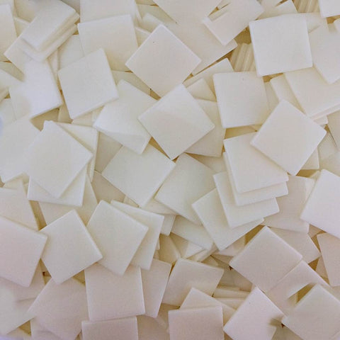 Resin mosaic tiles, 20x20 mm, Opaque 010 White
