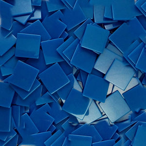Resin mosaic tiles, 20x20 mm, Opaque 775 Brillint Blue