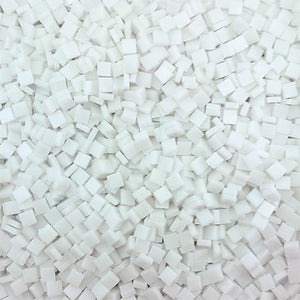Resin mosaic tiles, 5x5 mm, Opaque 010 White