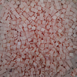 Resin mosaic tiles, 5x5 mm, Opaque 204 Baby Pink