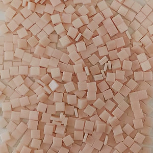 Resin mosaic tiles, 5x5 mm, Thickness 1.5mm, Opaque, Baby Pink