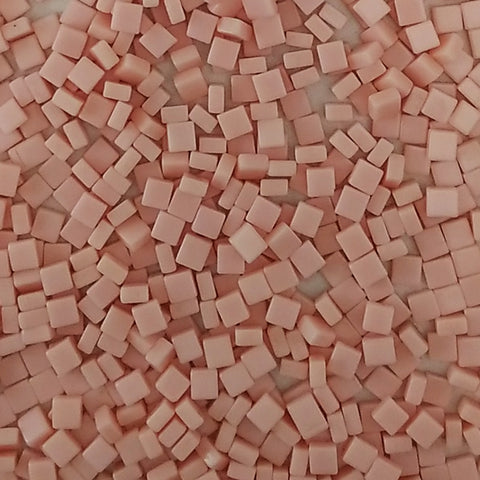 Resin mosaic tiles, 5x5 mm, Thickness 3mm, Opaque, Baby Pink