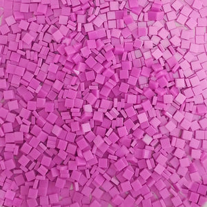 Resin mosaic tiles, 5x5 mm, Opaque 216 Sacket Pink