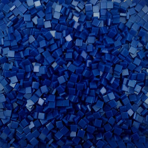 Resin mosaic tiles, 5x5 mm, Opaque 723 Ultra Marine