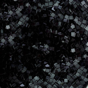 Resin mosaic tiles, 5x5 mm, Opaque 906 Black
