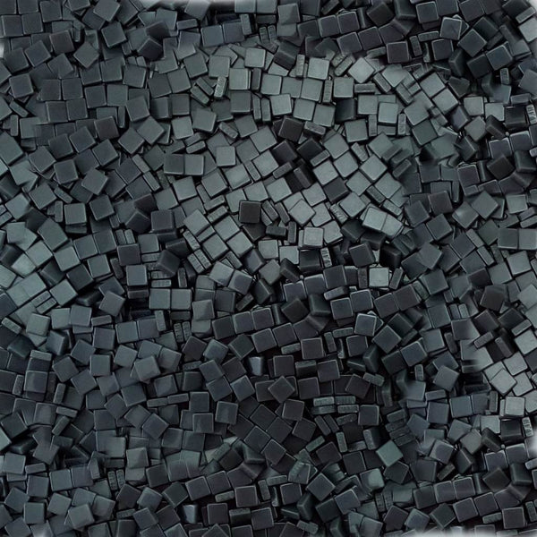 Resin mosaic tiles, 5x5 mm, Opaque 957 Smoke Pearl