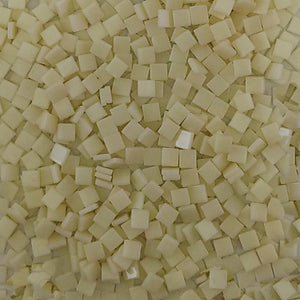 Resin mosaic tiles, 5x5 mm, Thickness 1.5mm, Opaque, Off White