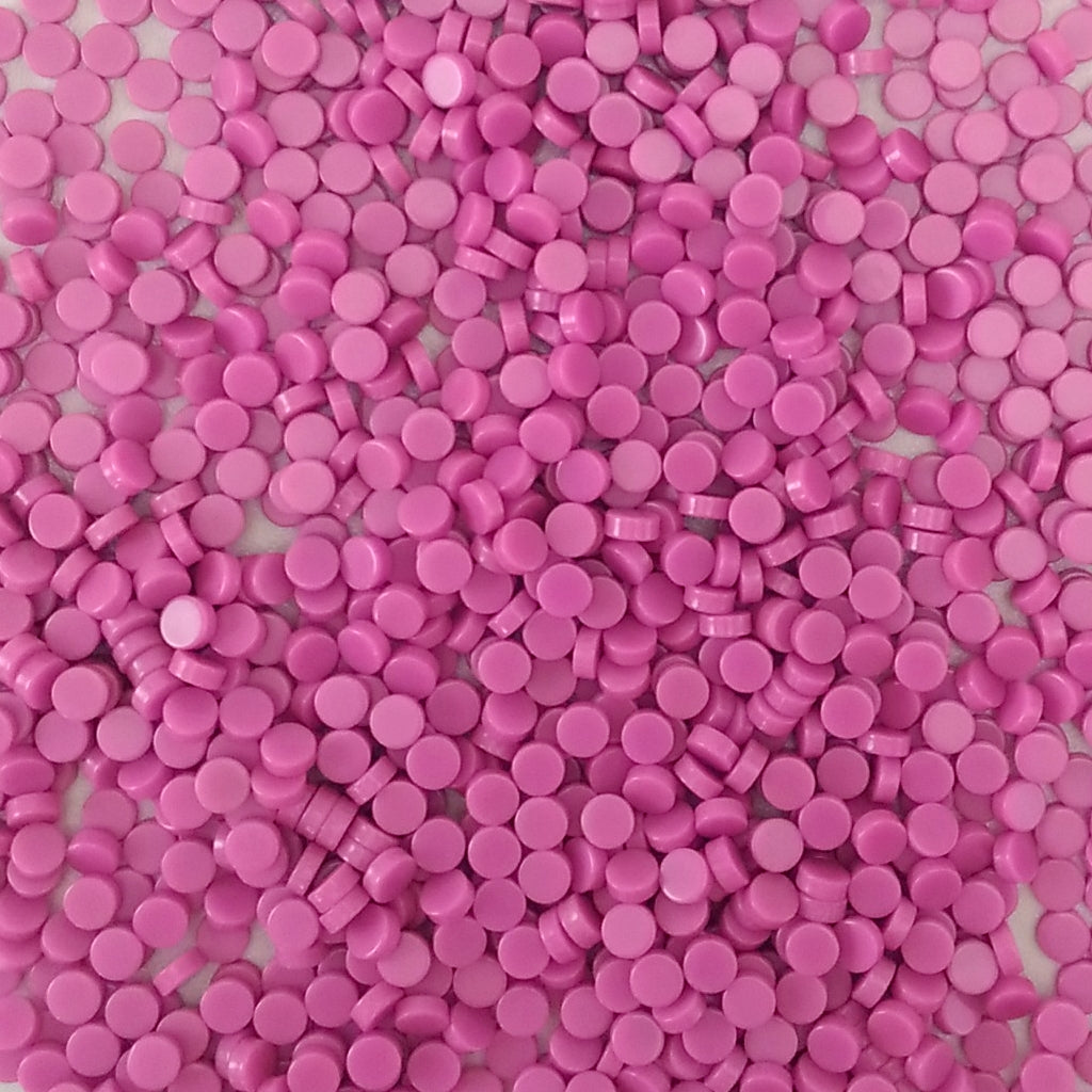 Resin mosaic tiles, Round 5 mm, Opaque Sacket Pink