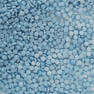 Resin mosaic tiles, Round 5 mm, Opaque Ethereal Blue