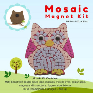 Mosaic magnet kit, Owl