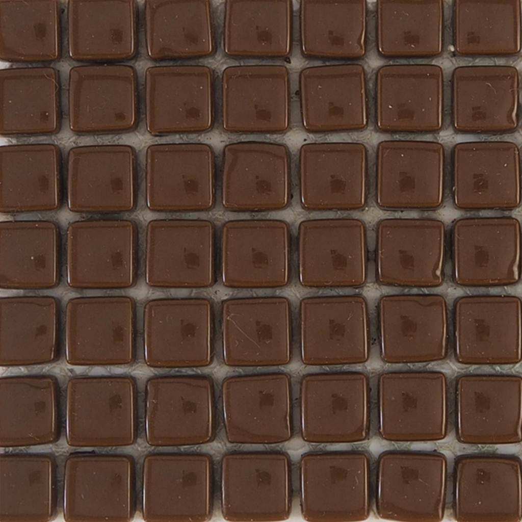Porcelain mosaic tiles, 12mm, Cocoa Brown